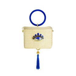 Bolsa Ráfia P Olho / Bege